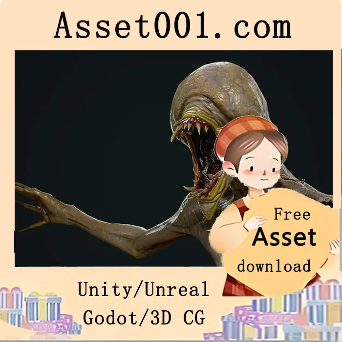 低多边形角色模型 Mutant 3（4.27+ 版本）——支持多种游戏类型|Mutant 3 (4.27+)