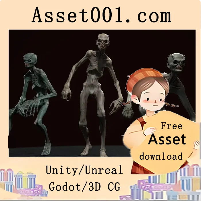 低多边形角色模型 Mutant 1（4.18+ 版本）——适用于多种游戏类型|Mutant 1 (4.18+)