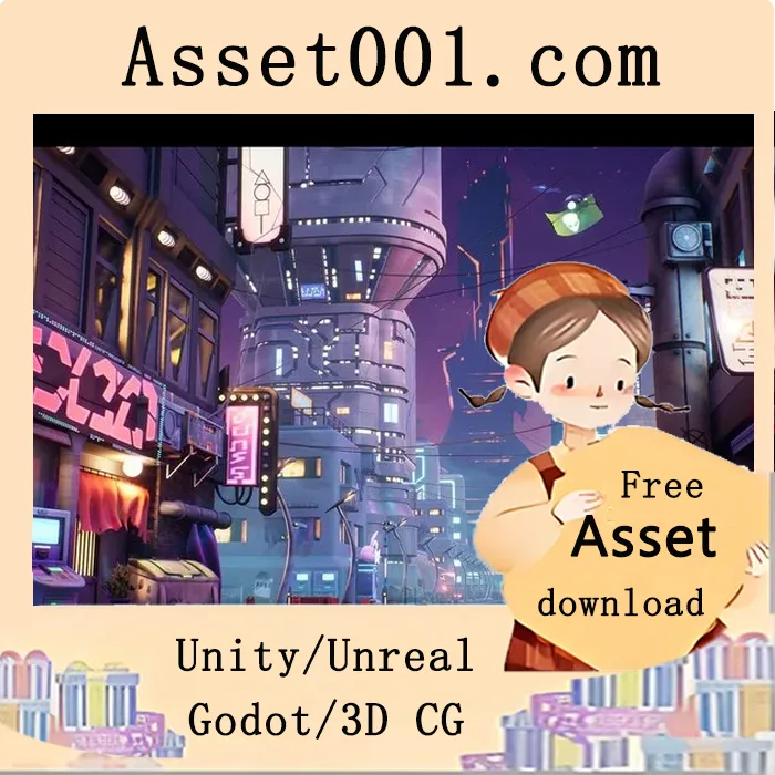 模块化风格赛博朋克街道环境包|Modular Stylized Cyberpunk Street ( Cyberpunk Cyber Street Cyberpunk Stylized ) 4.26