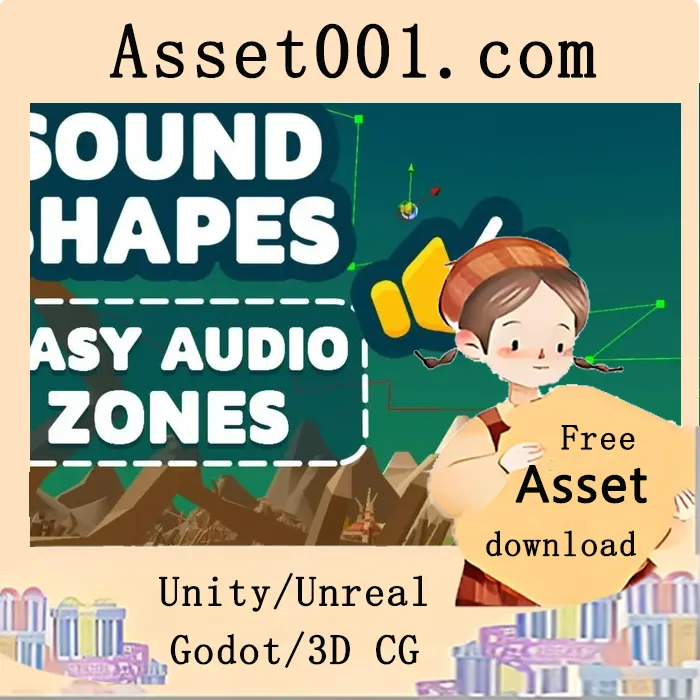 Unity Sound Shapes 动态音频区域插件 v1.3.1：无需编程创建沉浸式音频环境|Sound Shapes : Dynamic Audio Areas v1.3.1