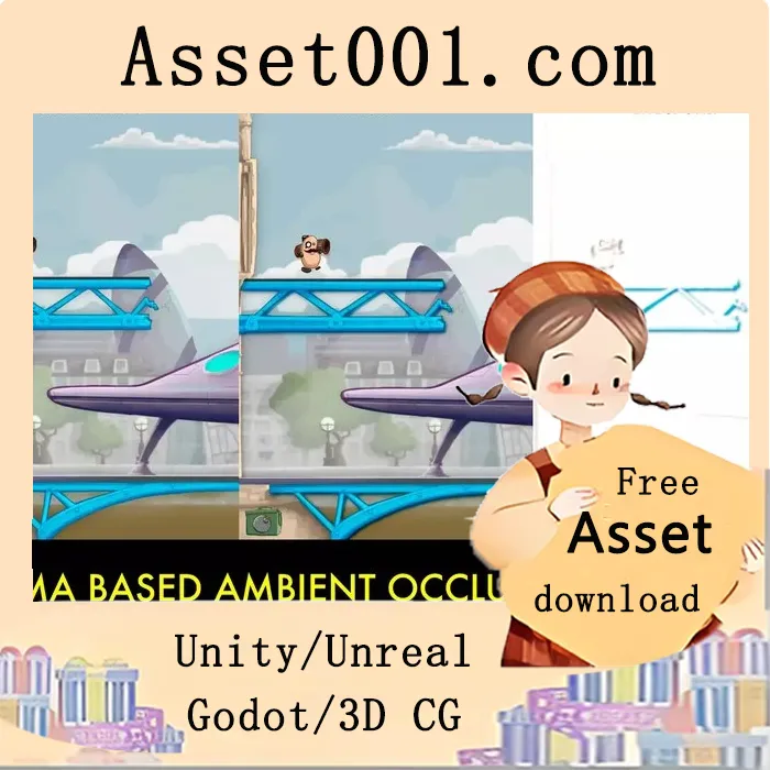 基于亮度的环境光遮蔽（LBAO）在2D与3D场景中的应用与使用方法|Luma Based Ambient Occlusion 2 (SSAO 2D) v5.0