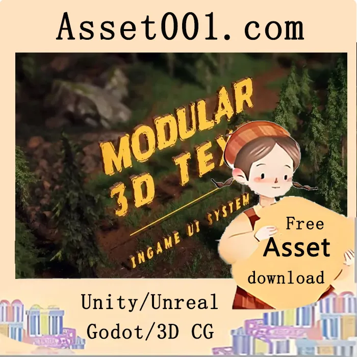 Unity模块化3D文本与游戏内3D UI系统v4.9.1c|Modular 3D Text - In-Game 3D UI System v4.9.1c
