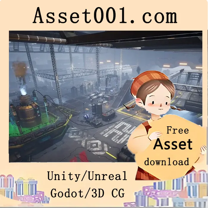 科幻风格维修 hangar 区域环境构建指南|Modular Sci-fi Hangar Area Environment