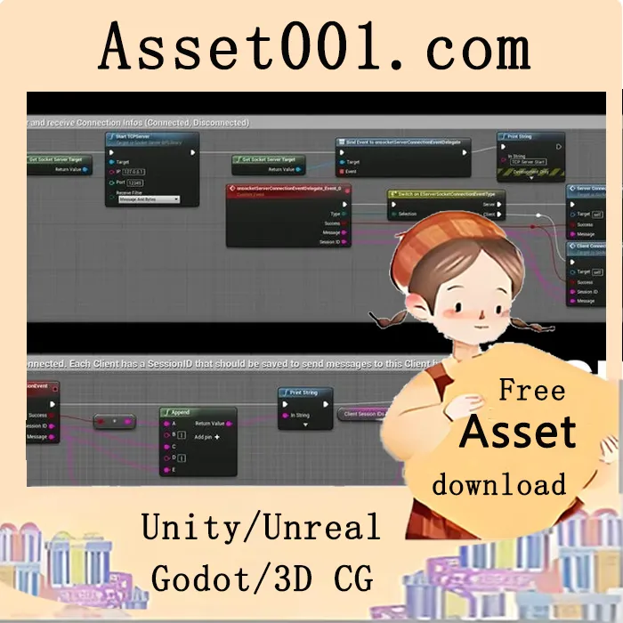 Unity蓝图插件：TCP/UDP Socket服务器v1.59（5.6）|TCP UDP Socket Server Plugin v1.59 (5.6)
