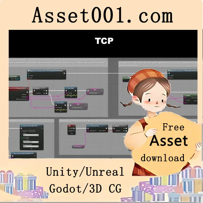 Unity蓝prints中使用TCP/UDP Socket客户端插件进行数据通信|TCP UDP Socket Client Plugin v2.58 (5.6)