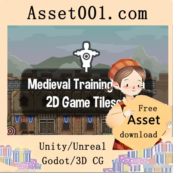 中世纪训练竞技场2D瓷砖集合介绍|Medieval Training Arena 2D Tileset