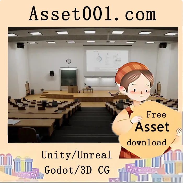 大学教室环境场景包：包含117个独特模型，支持材质实例，AAA级细节，游戏级优化|University Classroom Interior Environment / School Room ( Universities / Class ) 5.4