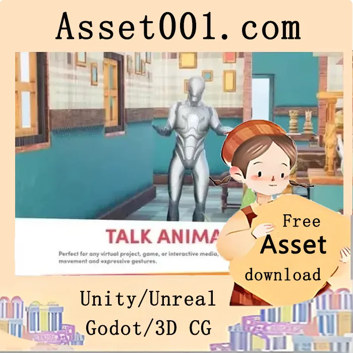 Talk Animation Pack 5.1：32个高质量动画提升角色对话表现力|Talk Animation 5.1