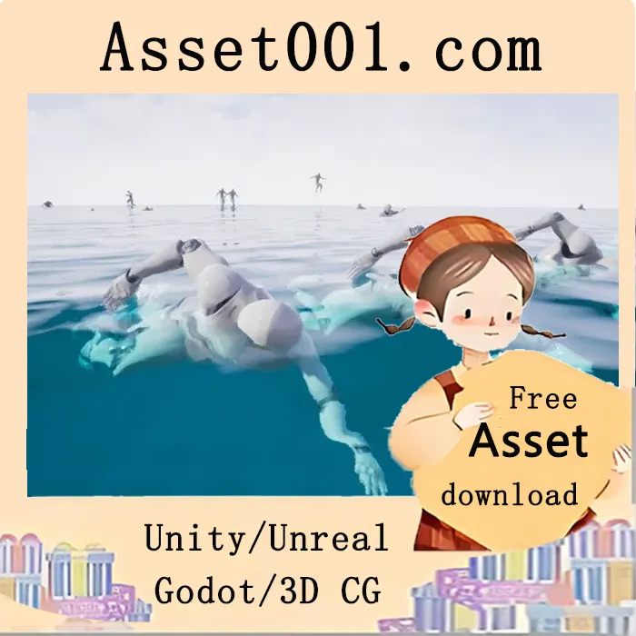 Unreal Engine 4.26 游泳动画集详解：支持浮潜、水中运动的完整系统|Swim Animset 4.26+