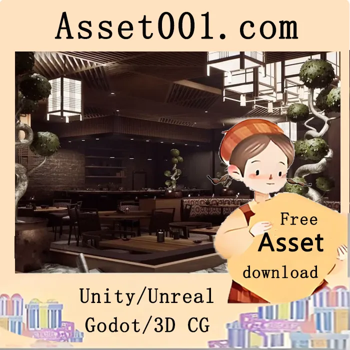 日本寿司餐厅环境包：包含108个独特模型，AAA级细节，游戏级优化|Sushi / Japanese Restaurant ( Restaurant / Sushi / Japan ) 5.4