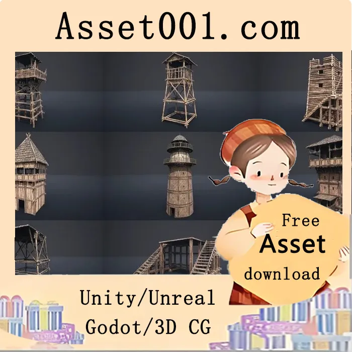 高质量中古风格瞭望塔与平台资源包（v1.5.0+）|Medieval Watchtowers and Platforms - v1 5.0+