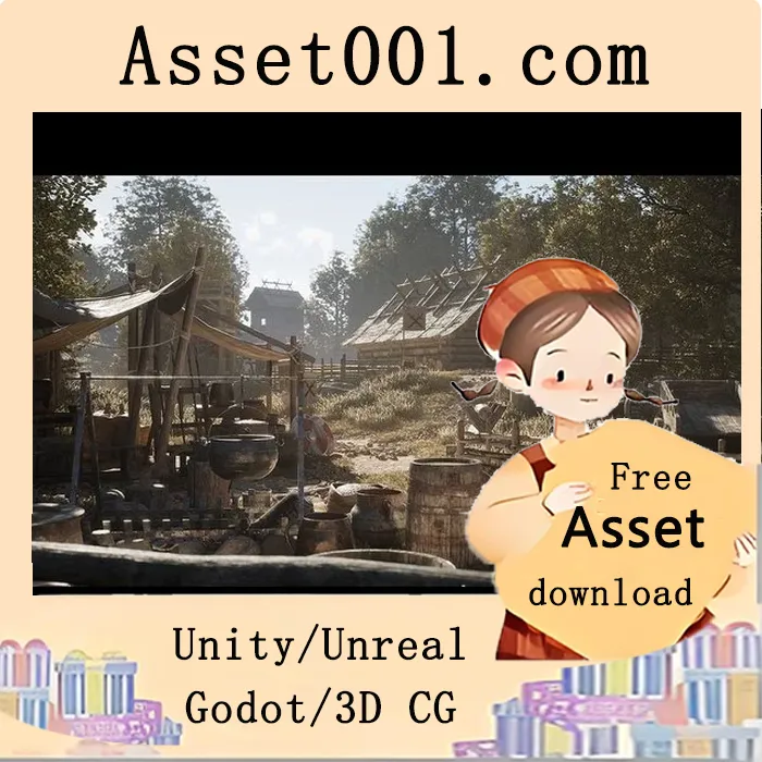 中世纪村庄包：包含优化的中世纪建筑、道具及植被资源|Medieval Village Pack (Medieval Prop, Medieval Market, Medieval House, Medieval)