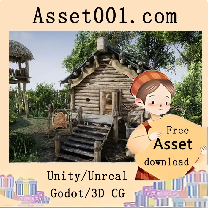 中古小镇模型与材质包：适用于铁器时代、中世纪及维京风格场景|Medieval Town, Models and Materials