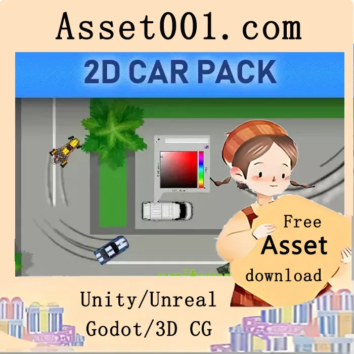 2D Car Pack with Vehicle controller v1.0