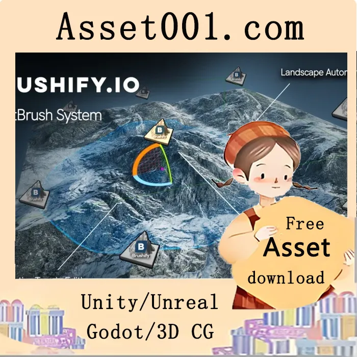 Brushify 智能画笔系统：Unreal Engine 5 实时非破坏性地形编辑解决方案|Brushify - SmartBrush System v5.6