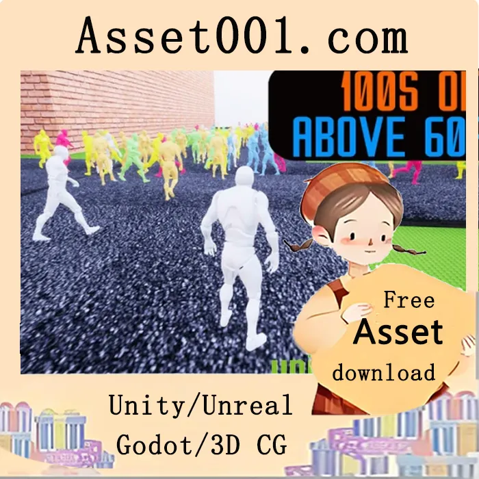 基于蓝图的高优化大规模NPC群体系统插件|Procedural NPC Crowds V2 v5.4