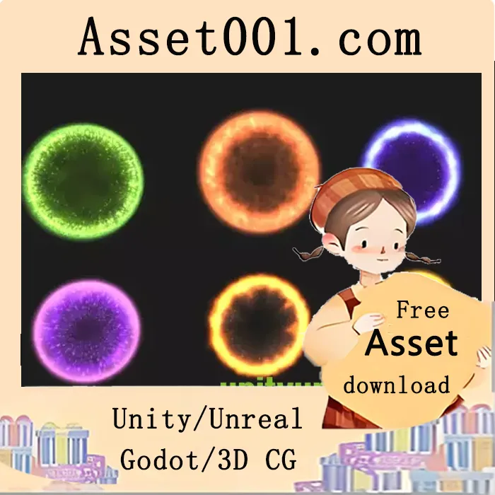 Unity门户粒子特效包：18个高质量预制体，支持移动端与Unity 5.6/2018|Portal Particle Effect v2.2