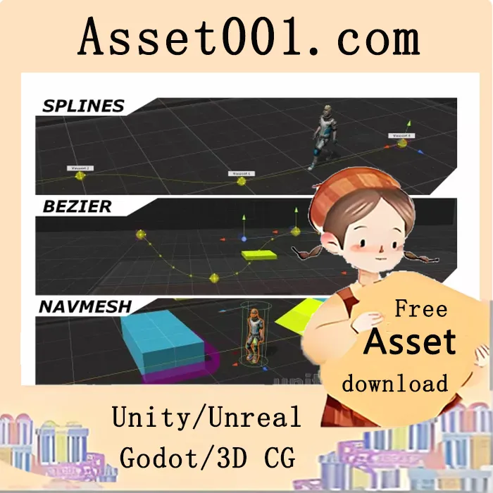 基于路径的简单路点系统：让游戏对象和角色沿路径移动|Simple Waypoint System v5.5.4