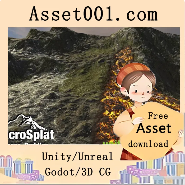 MicroSplat支持可绘画的 puddles、streams、lava 及湿滑效果|MicroSplat - Puddles, Streams, Lava & Wetness v3.9.7