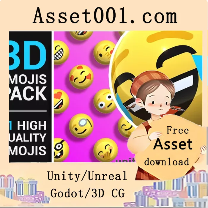 91款高品质3D表情包，附智能可视化界面及高清2D精灵图|3D Emojis Pack v1.0