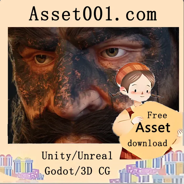 UE4兼容的3.4米奇幻巨人角色模型，含多种发型、服装及配件|Fantasy Giant's - Modular Male with Randomization v5.1+