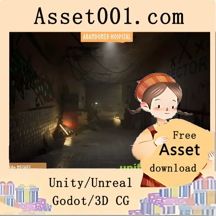 Unity恐怖医院模块化包：打造可扩展的废弃医院场景|Modular Abandoned Hospital (Horror Hospital, Abandoned hospital, Hospital) v1.0 (25 Oct 2025)