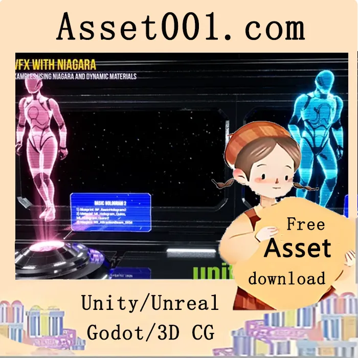Unity Niagara 实现炫酷全息视觉效果完整指南|HOLOGRAM VFX With Niagara v5.0+