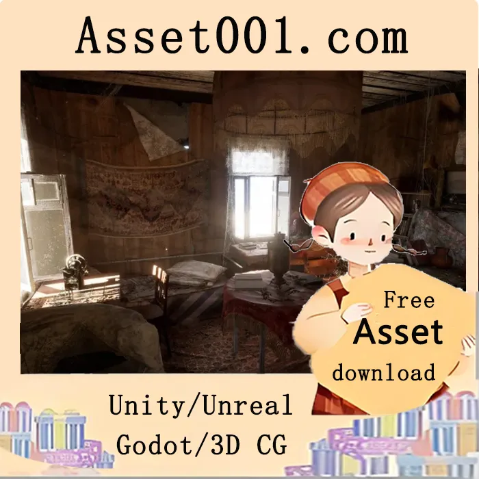 400多个静态网格资产打造完整废弃房屋场景|Abandoned house v5.1-5.2