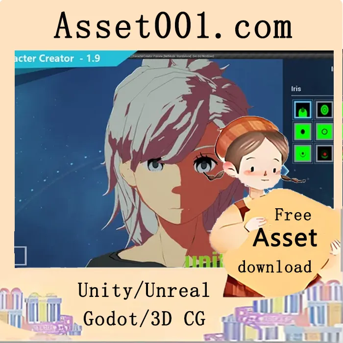 动漫风格角色创建模板：支持自定义发色、眼睛、服饰等组件的可扩展角色生成系统|Anime Character Creator v2.1 (5.1+)