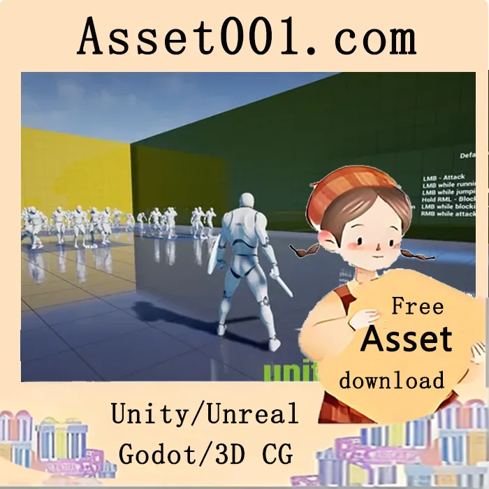 Unity/Unreal 动作RPG游戏中必备的剑与盾战斗动画包|Essential Sword & Shield Animation Pack v1.05.1 (5.0+)