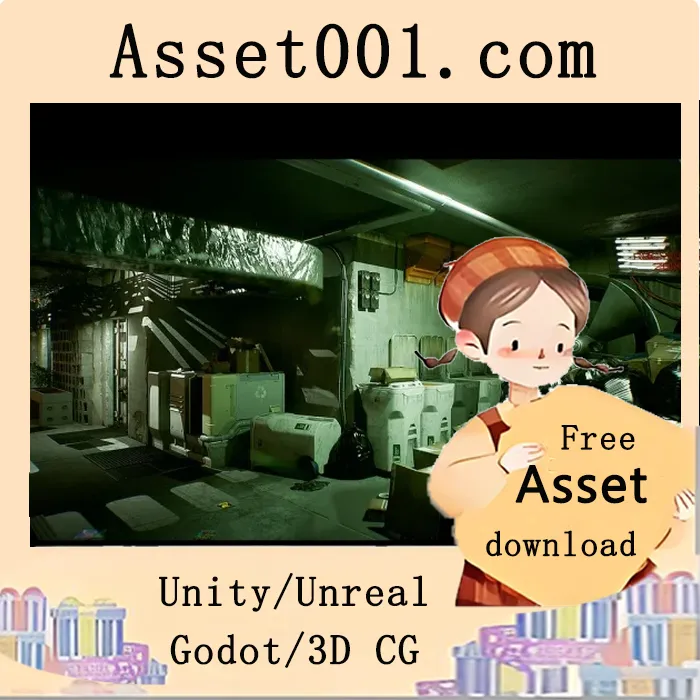 《Cyberpunk风格建筑环境资产包：包含建筑组件、道具、地面细节与霓虹装饰》|Cyberpunk Apartment Block v5.0+