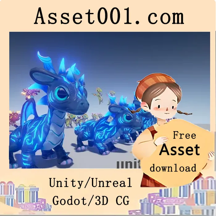 可爱小龙家族新增成员：150+高品质动画模型包|Little Dragons Mouse v4.20+