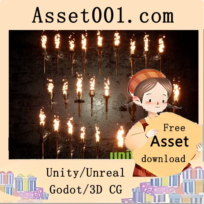 Unity终极火炬道具包：50种变体设计|Ultimate Torches package / 50 Variations v4.25+