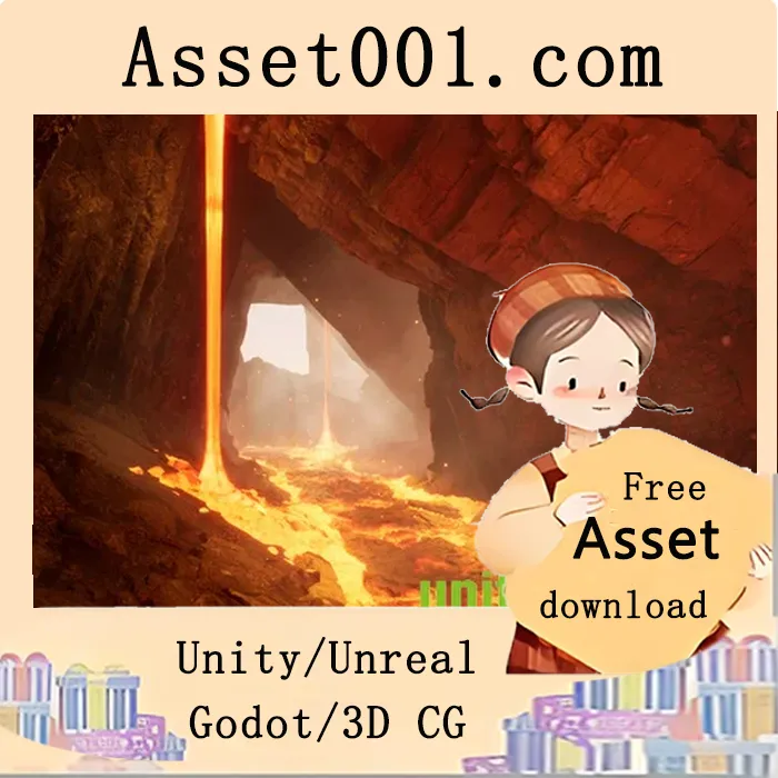 Unity/Unreal 熔岩Shader包：支持自定义动画、粒子效果与高精度渲染|Lava Shader v5.0+