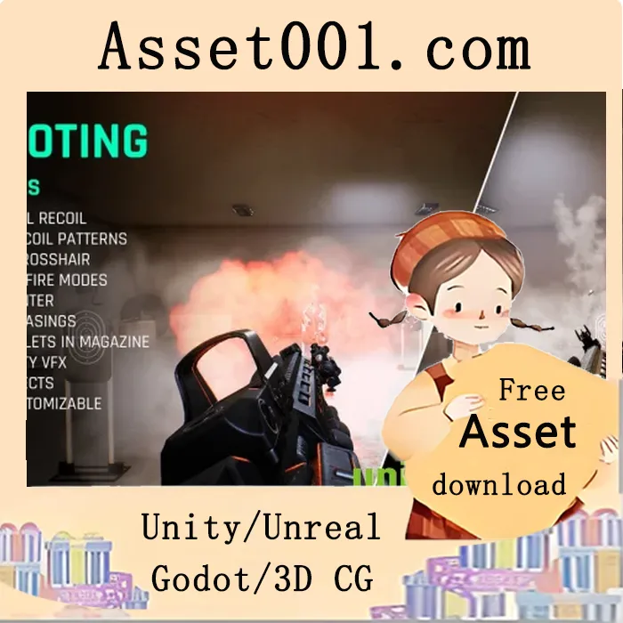 Unity/Unreal引擎中专为FPS游戏打造的高保真突击步枪模板详解|Realistic Assault Rifle Template v5.0+