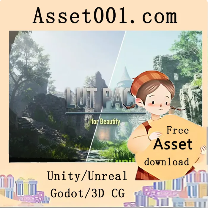 220个LUT特效包，涵盖艺术、电影风格及多种色彩掩码，用于Unity Beautify美化效果|LUT Pack for Beautify v1.2