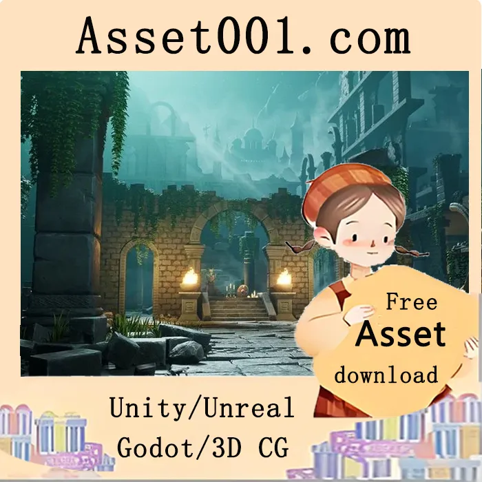 Stylized Lost Ruins ( Stylized Lost Ruins Ruins Ancient Remains Ruins Low Poly ) 5.0+
