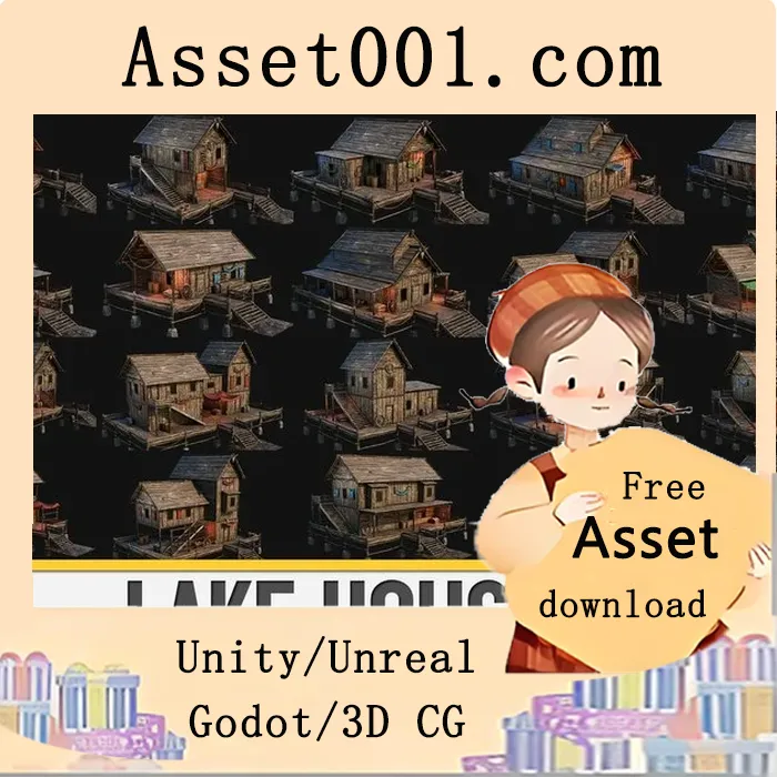 LAKE HOUSE 01 with INTERIORS 4K PBR 5.5