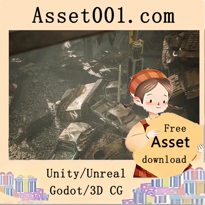 工业风赛博朋克废墟环境套装|Junkyard Environment Kit