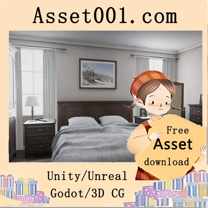 Unity资产包：房屋道具与家具套装（Vol.2 v1.2.0）|House Props & Furniture Vol. 2 v1.2.0