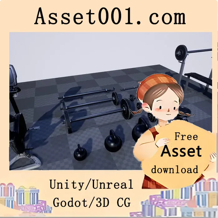 Gym Props Pack 4.26+ 全新健身道具资源包|Gym Props PACK 4.26+