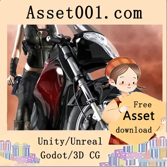 Dark Raven套件：专为DAZ 3D Victoria 4打造的高细节服装与未来感可变形摩托车包|Dark Raven Bundle