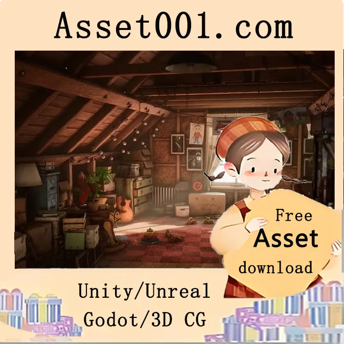 AAA级真实风格阁楼与储物道具资产包|Grandpa's Attic (Furniture storage props) 4.25