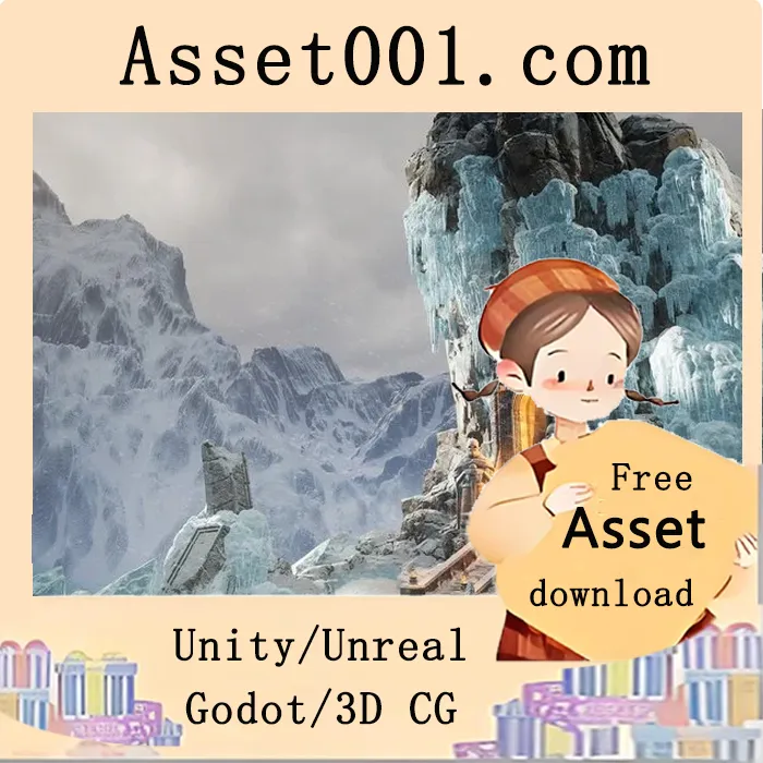 北欧冰封环境包：包含102个独特模型的高质量游戏级资源|Frozen Norse Environment ( Frozen Environment Norse North North Arctic Norse )