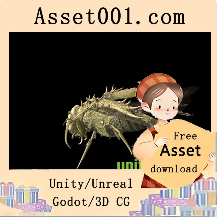 低多边形角色模型 DemonBug13，适用于多种游戏类型|DemonBug13 v4.18+