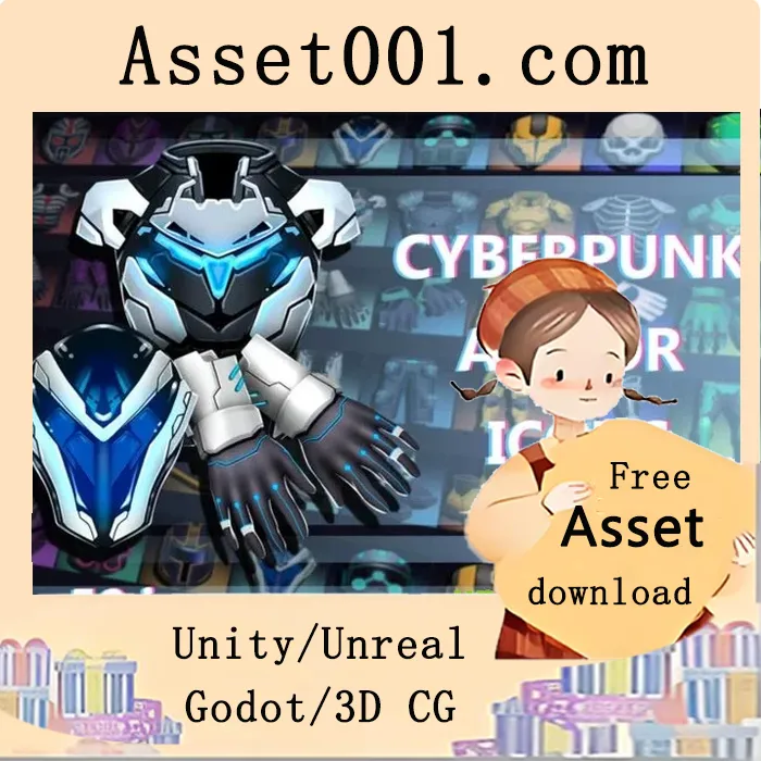 赛博朋克装甲图标包3：为科幻游戏打造高颜值高科技装备|Cyberpunk Armor Icons Pack 3 for Sci-Fi Games