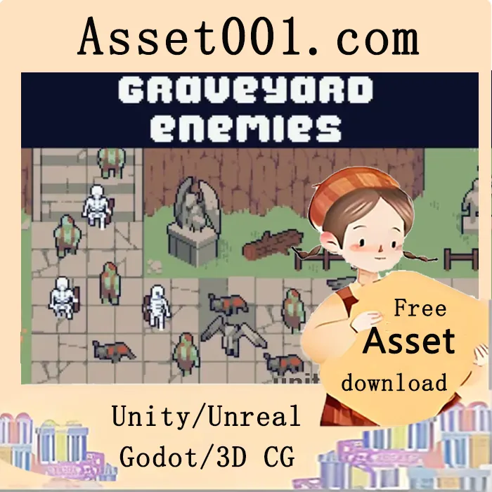 像素艺术僵尸敌人包：塔防游戏专属角色资源|Undead Enemies Pixel Art for Tower Defense