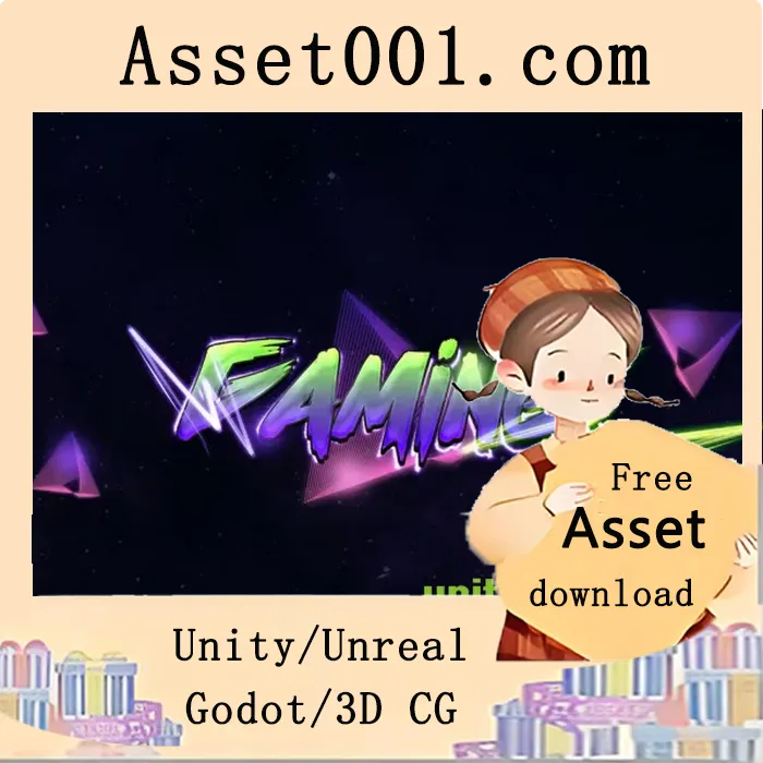 Unity/Unreal游戏中一键创建专业美观文字与Logo效果教程|Gaming Text Effect UFGRKLX