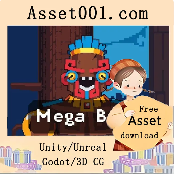 像素平台游戏巨兽Boss精灵包：打造震撼对决体验|Mega Boss for Tiny Platformer Pixel Sprite Pack