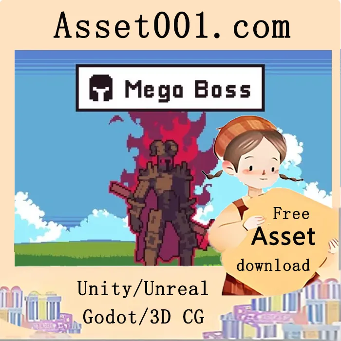 像素平台游戏终极Boss角色包：震撼登场|Mega Boss for Pixel Platformer Character Pack
